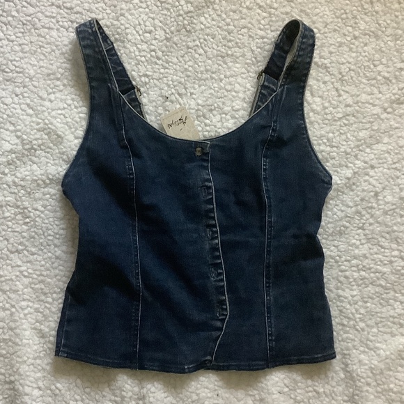 Free people Kara Denim Vest size medium - Picture 4 of 7